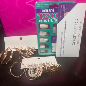 Assorted Jewelry and Nail Set